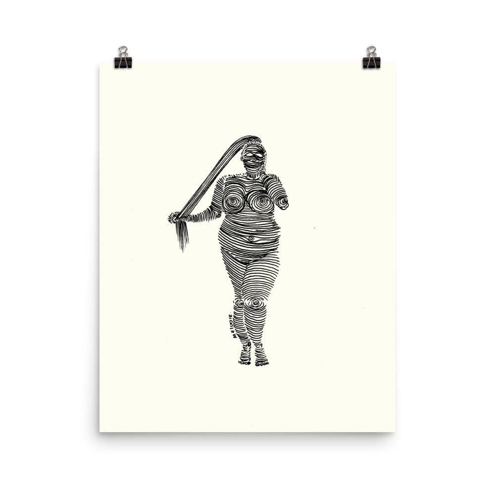 " 4 /7 Deadly sins " Black Ink, Print/Poster