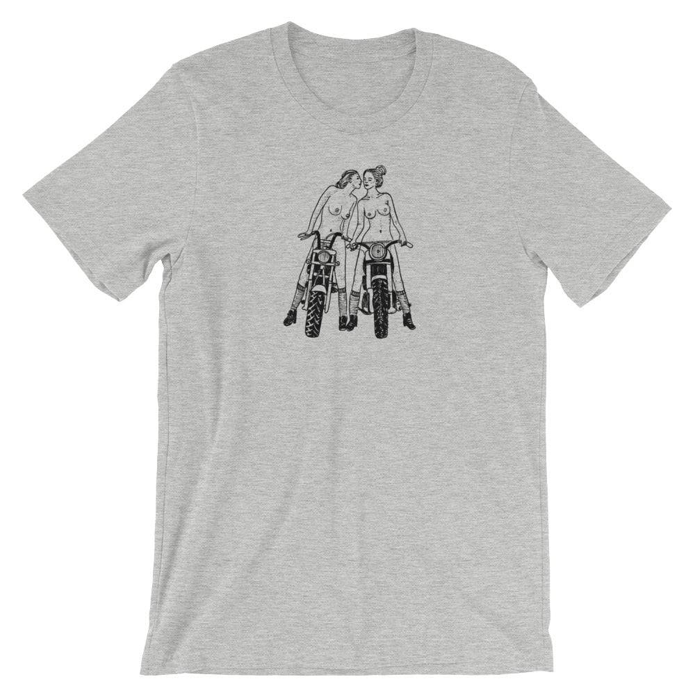 " Babes On Bikes " Short-Sleeve Unisex T-Shirt