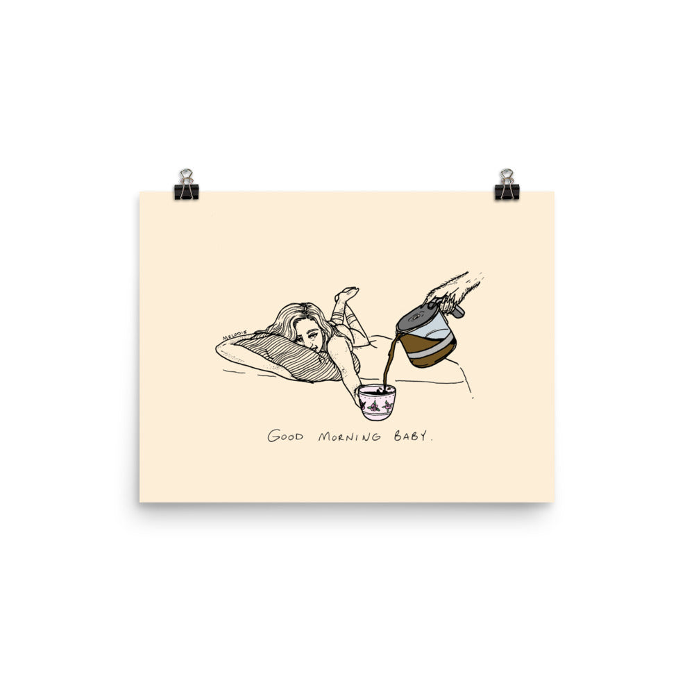 " Good Morning Baby " Enhanced Matte Paper Poster/ Print