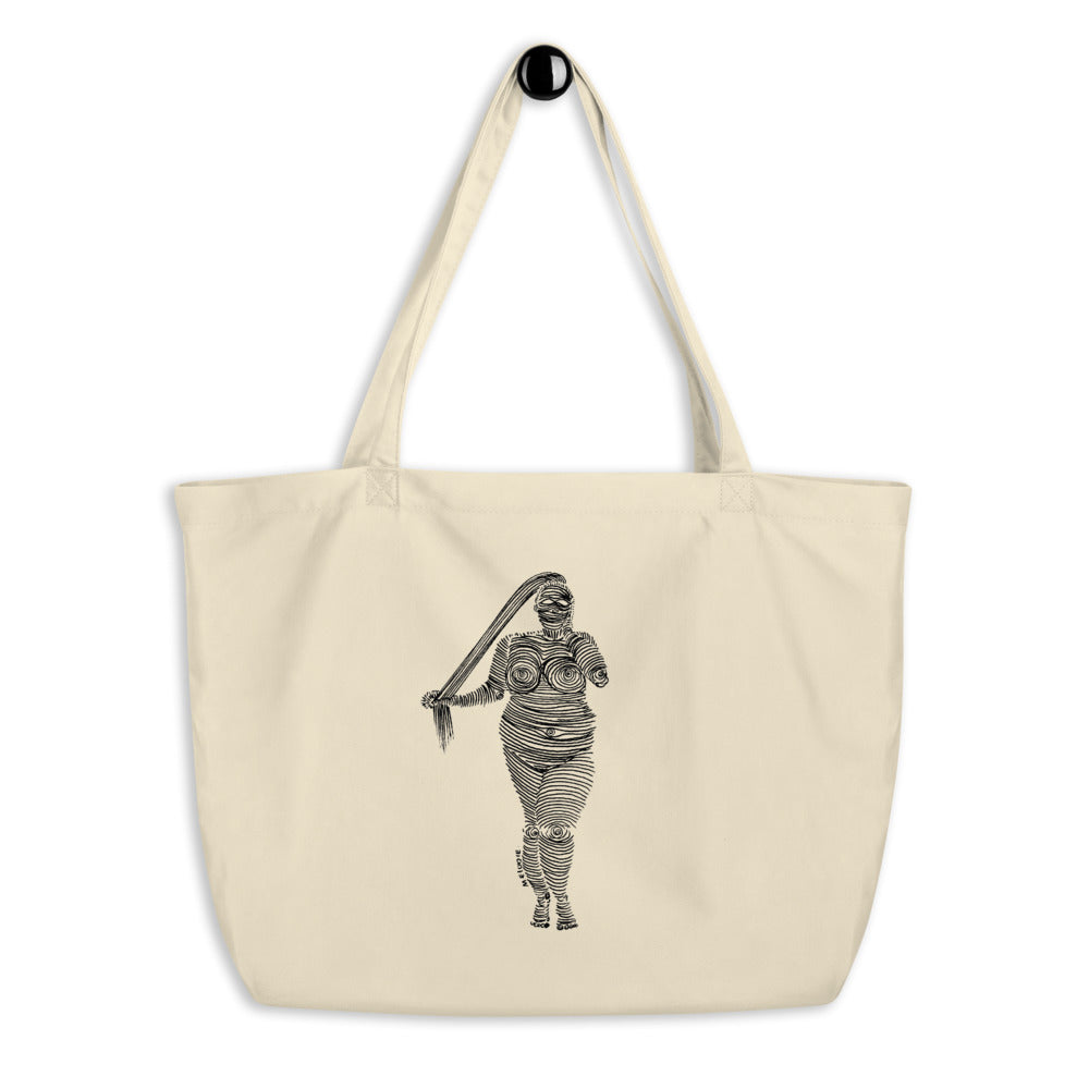 " 4 /7 Deadly sins " Front Print Large organic tote bag