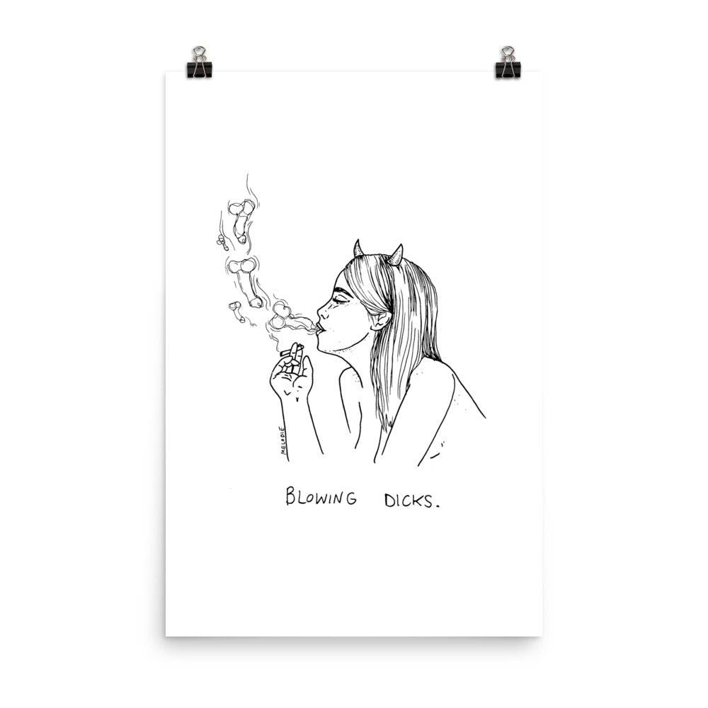 " Blowing Dicks " Print / Poster