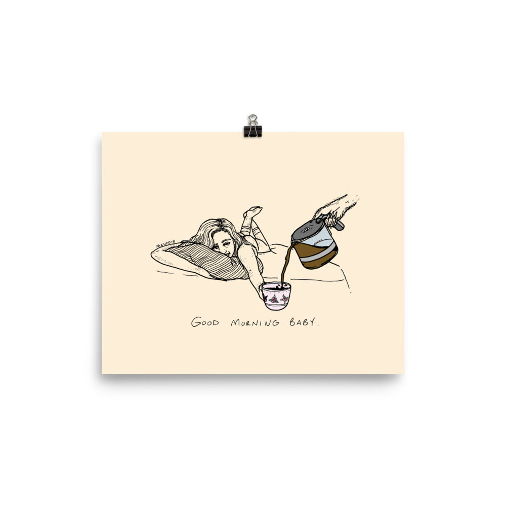 " Good Morning Baby " Enhanced Matte Paper Poster/ Print