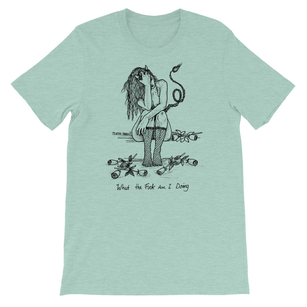 " WTF Am I Doing ? " Short-Sleeve Unisex T-Shirt