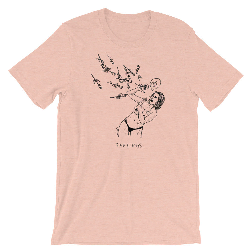 " Feelings, Fuck No " Short-Sleeve Unisex T-Shirt