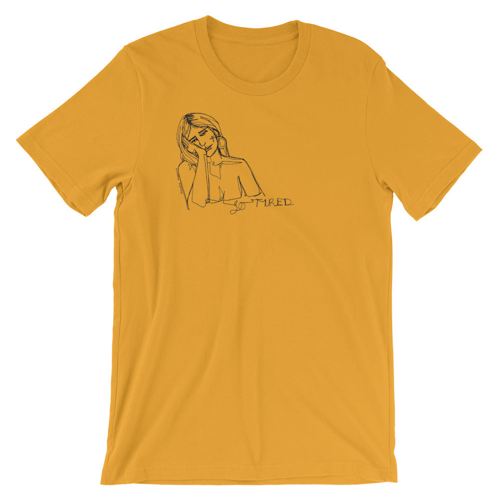 " WTF Am I Doing ? "X " So Tired " Front And Back Print Short-Sleeve Unisex T-Shirt