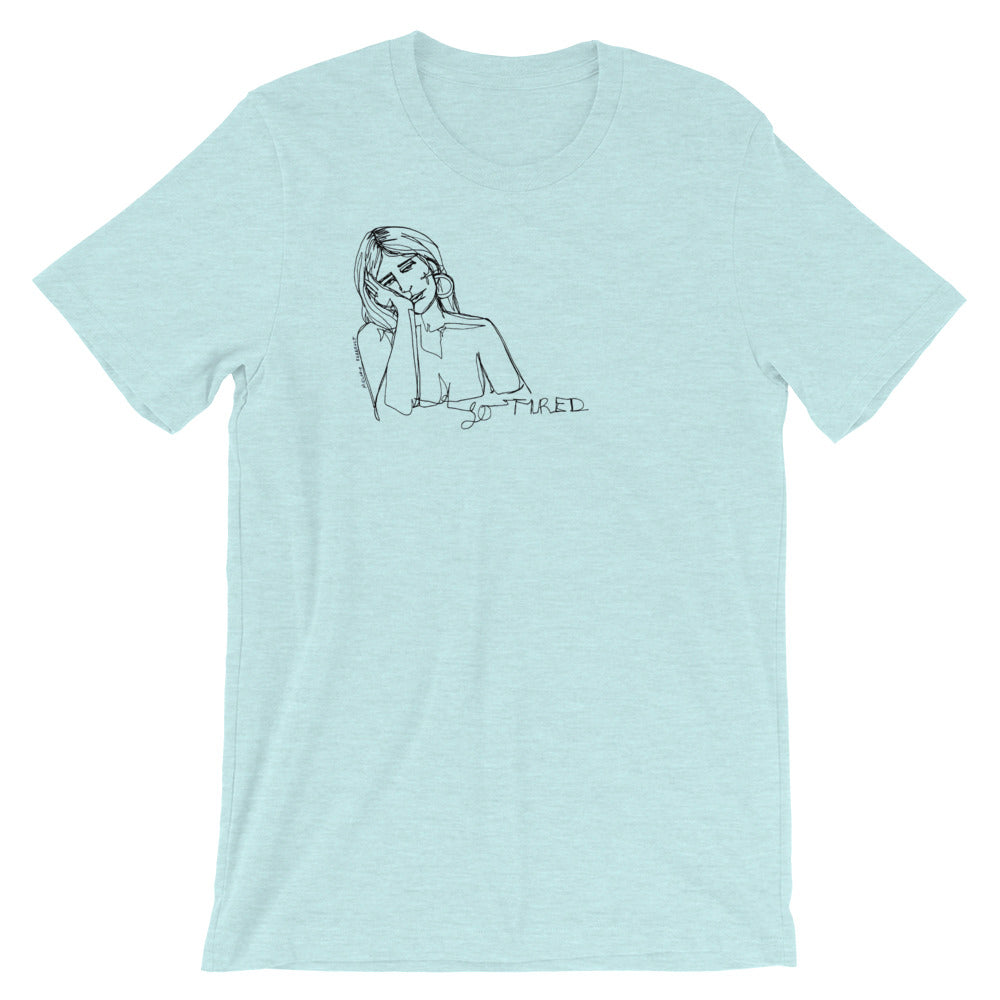" WTF Am I Doing ? "X " So Tired " Front And Back Print Short-Sleeve Unisex T-Shirt