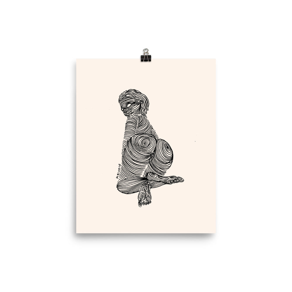 " 7 Deadly Sins + 2 " Black Ink Print / Poster