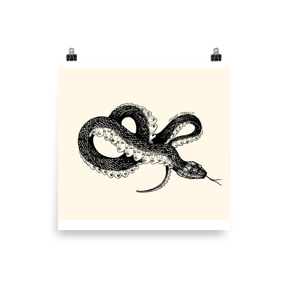 " Inverted Medusa " Print Poster