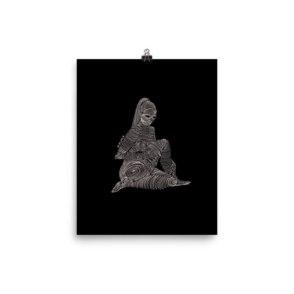 " 2/7 Deadly sins " White Ink Print/Poster