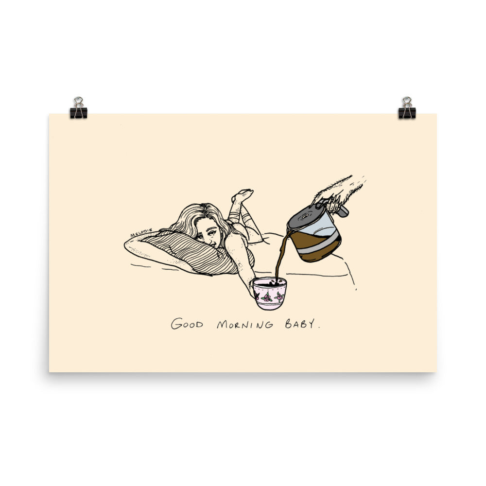 " Good Morning Baby " Enhanced Matte Paper Poster/ Print