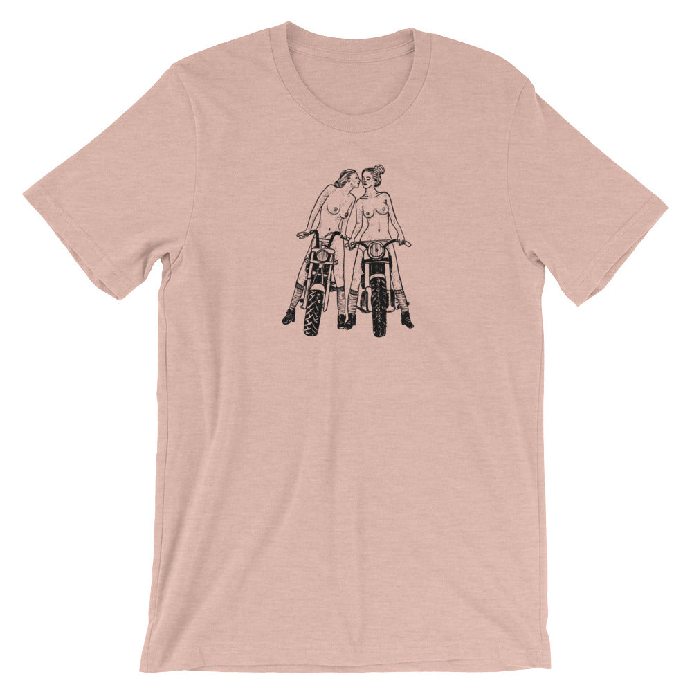" Babes On Bikes " Short-Sleeve Unisex T-Shirt