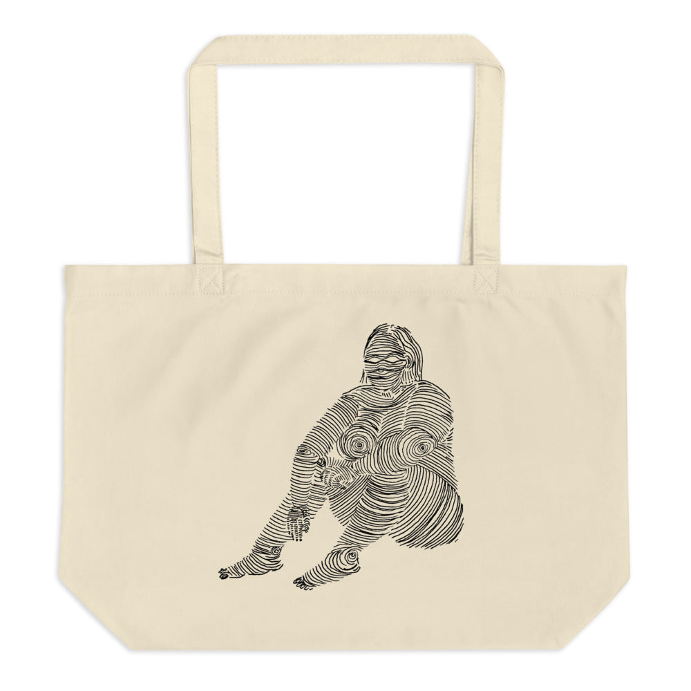 " 5/7 Deadly sins " Front and back Print Large organic tote bag