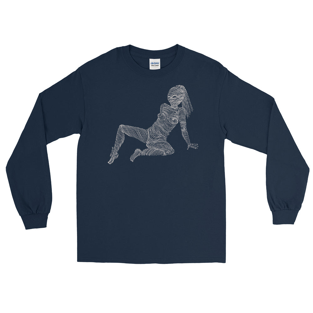 " 6/7 Deadly sins " Front and back Print Dark Men’s Long Sleeve Shirt