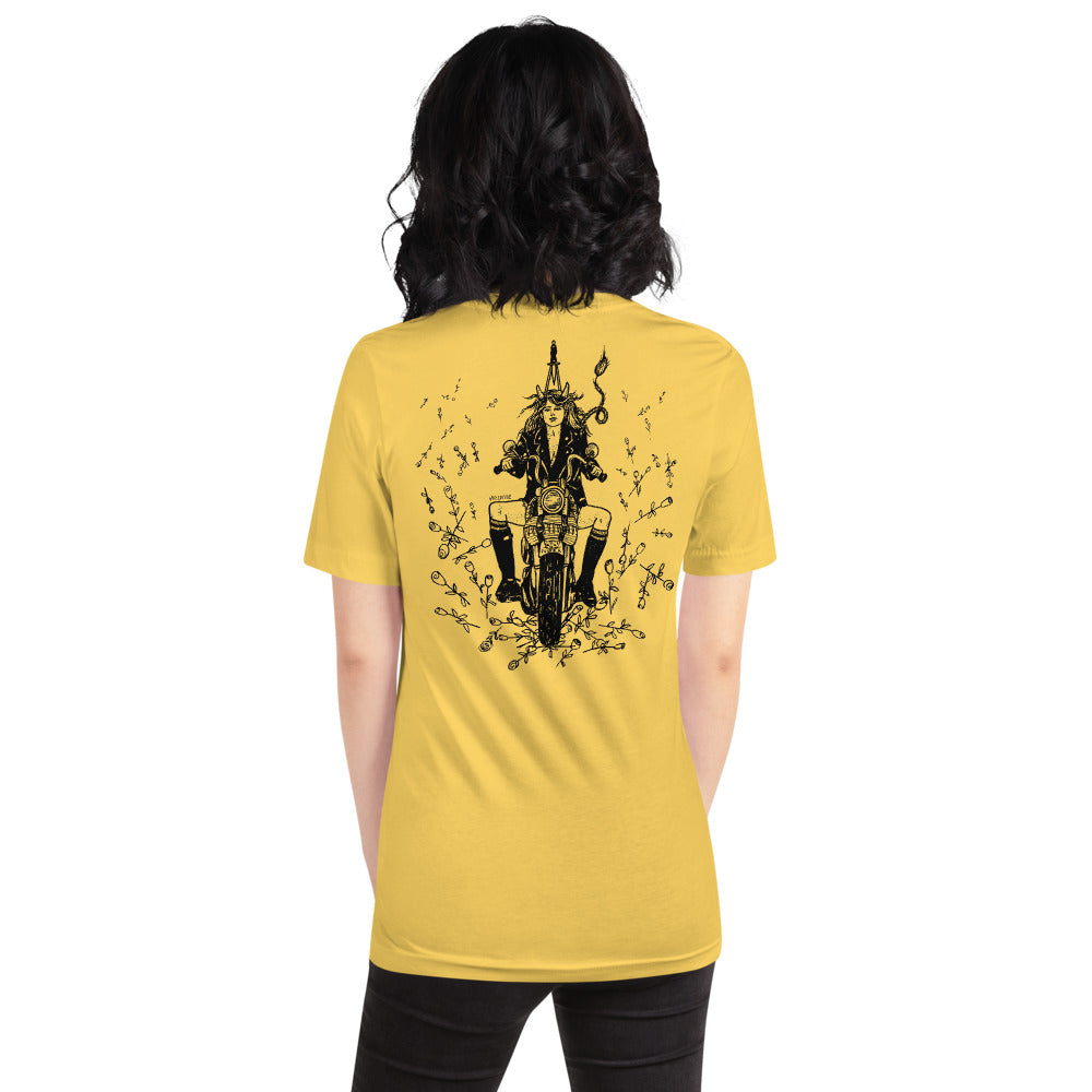 " Babes On Bikes " Front And Back Print Short-Sleeve Unisex T-Shirt