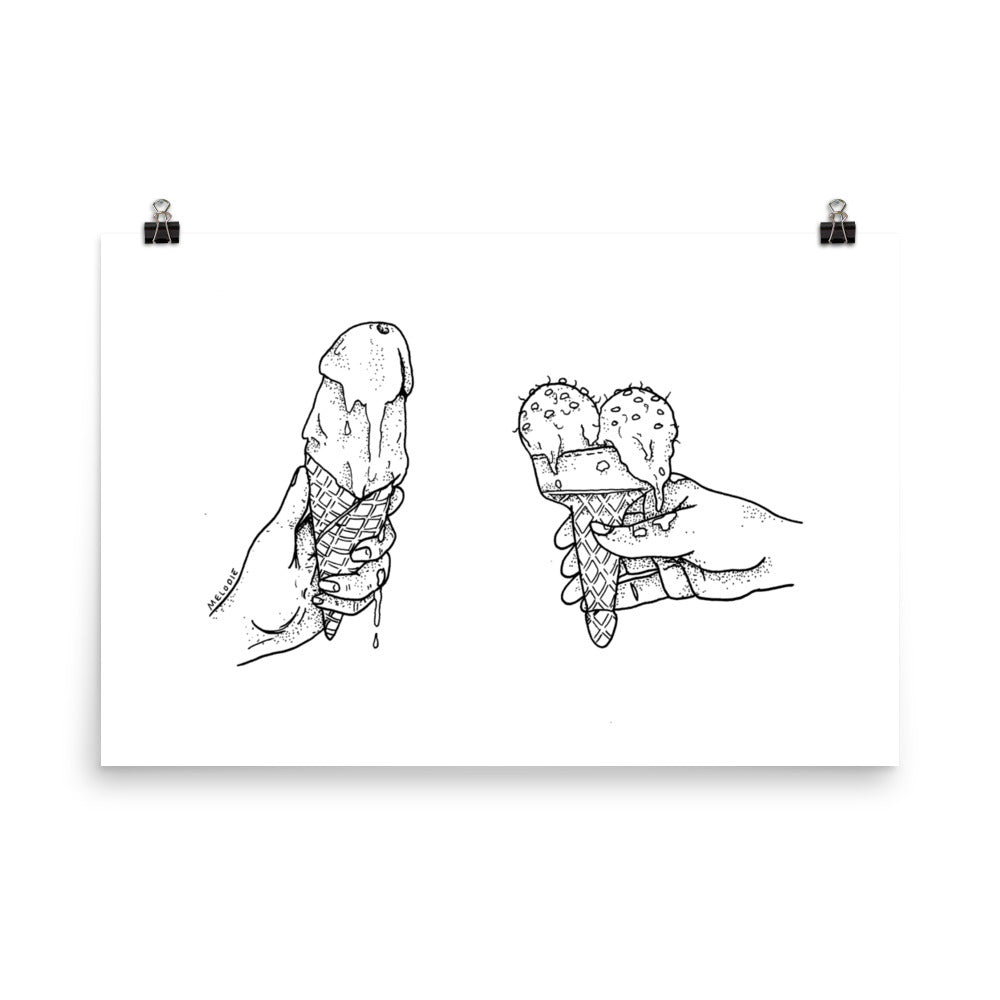 " Ice Creamer " Print /Poster