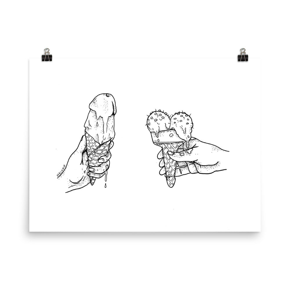 " Ice Creamer " Print /Poster