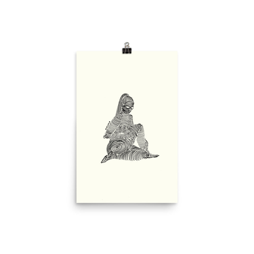 " 2/7 Deadly sins " Black Ink, Print/Poster