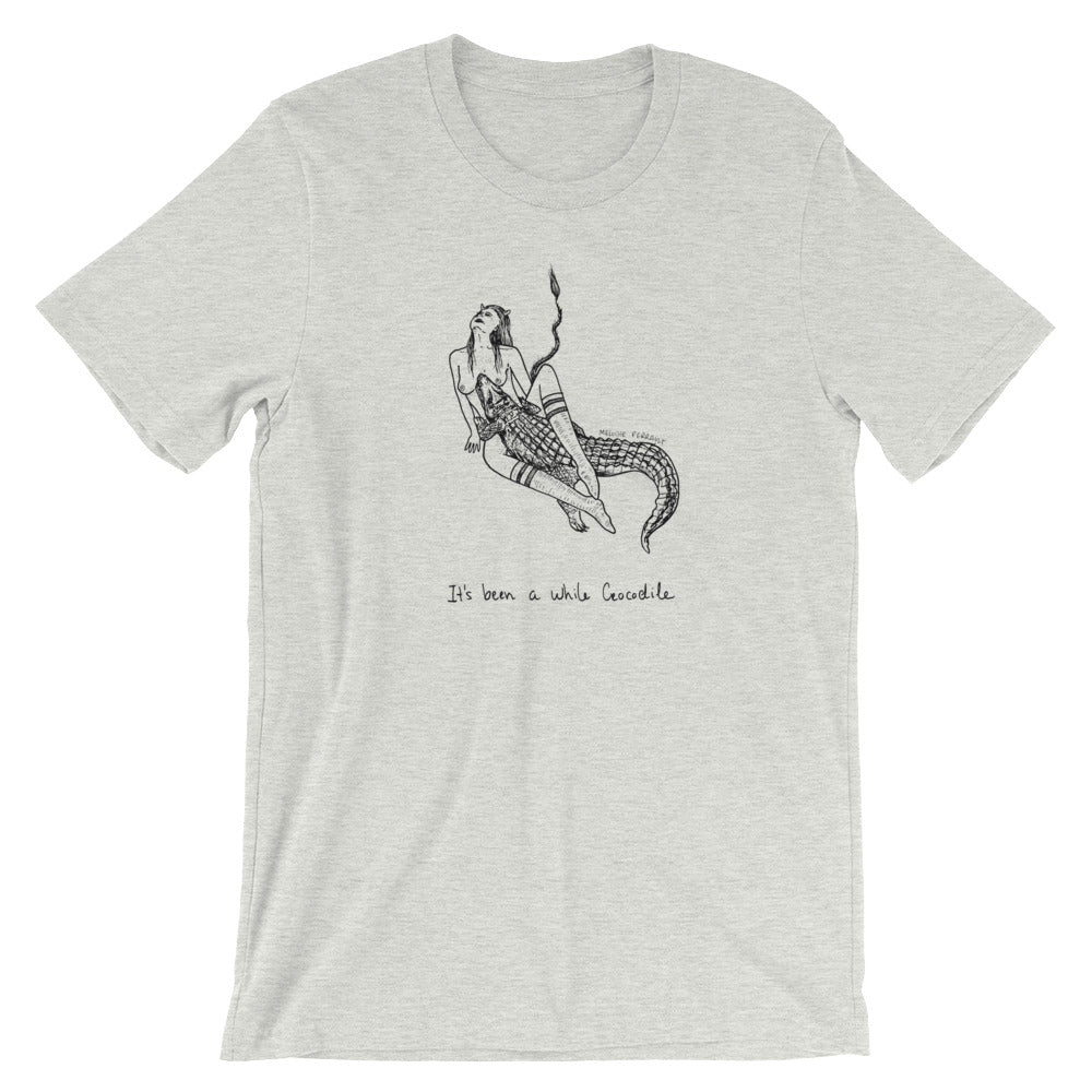 " It's Been A While Croc X See you later " Front and Back Print Short-Sleeve Unisex T-Shirt