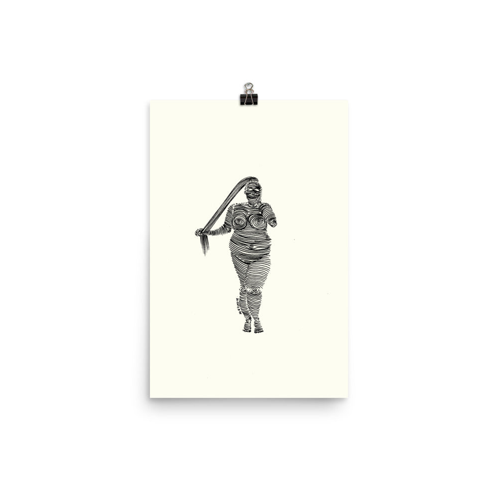 " 4 /7 Deadly sins " Black Ink, Print/Poster