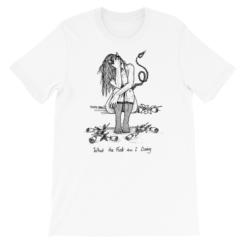 " WTF Am I Doing ? " Short-Sleeve Unisex T-Shirt