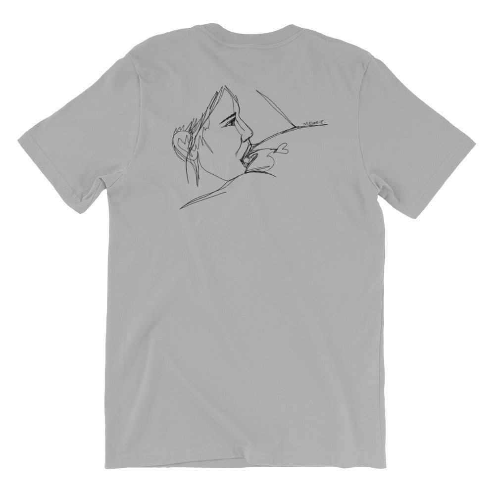 " Happy Meal " Front And Back Print. Unisex Short Sleeve Jersey T-Shirt with Tear Away Label