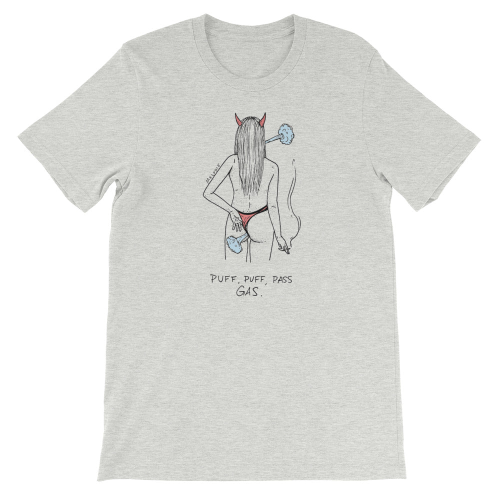 " Puff Puff Pass Gas " Short-Sleeve Unisex T-Shirt