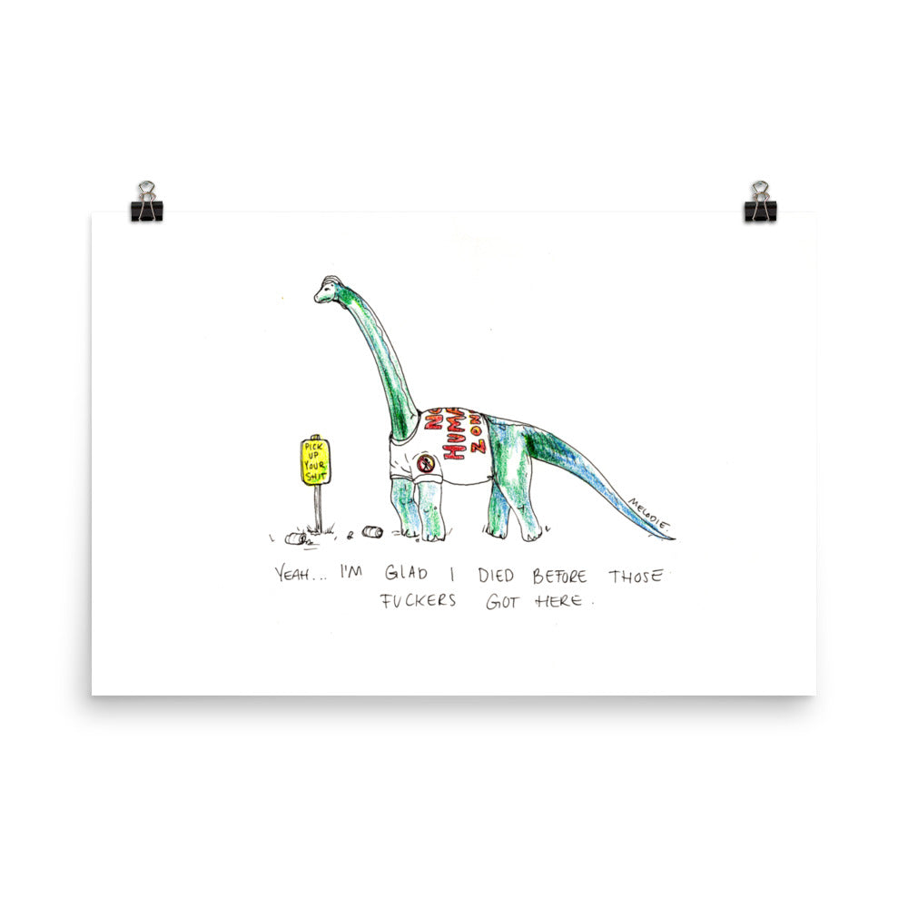 " Ice Age " Dinosaur Poster