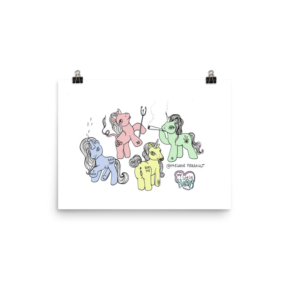 " My Little Horny " Print / Poster