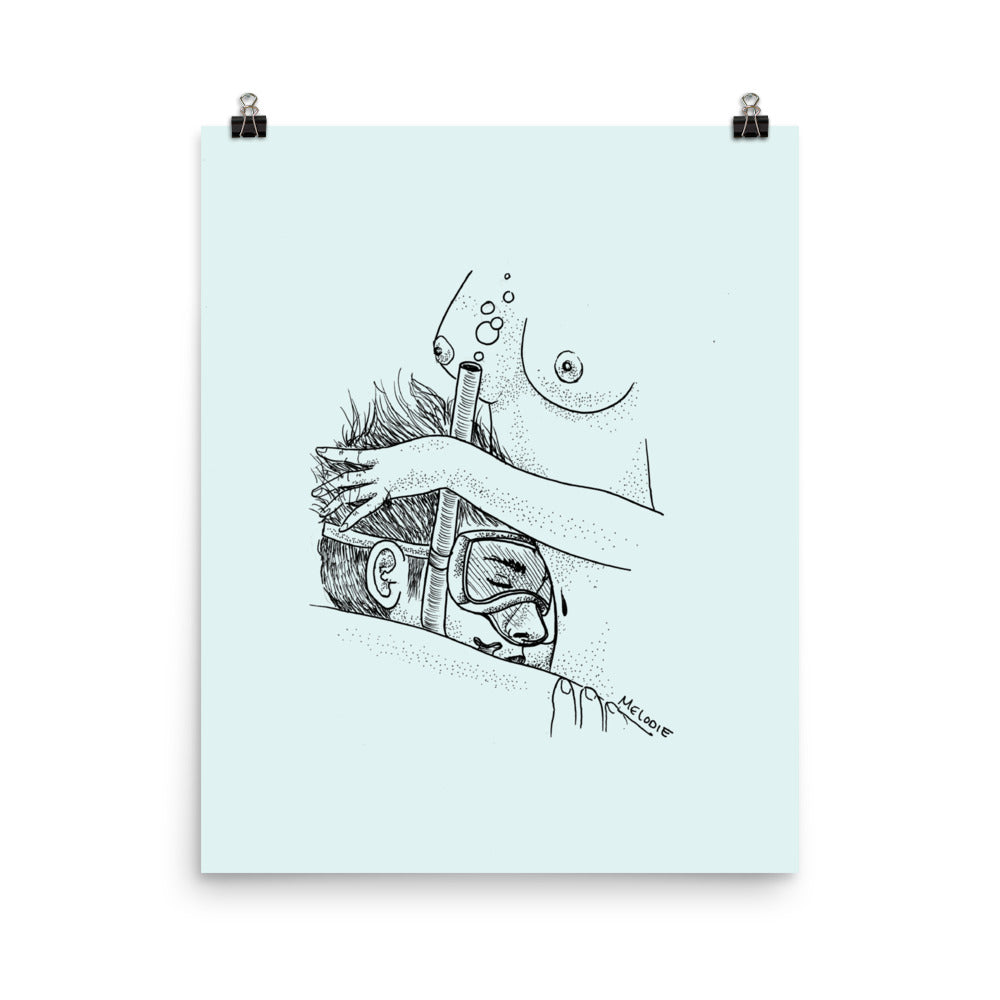 " underwater " Print Poster