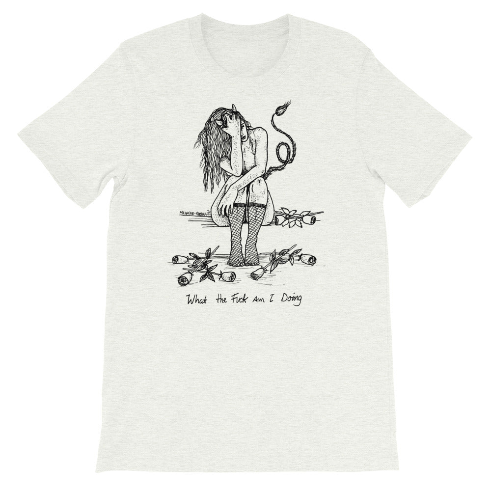 " WTF Am I Doing ? " Short-Sleeve Unisex T-Shirt