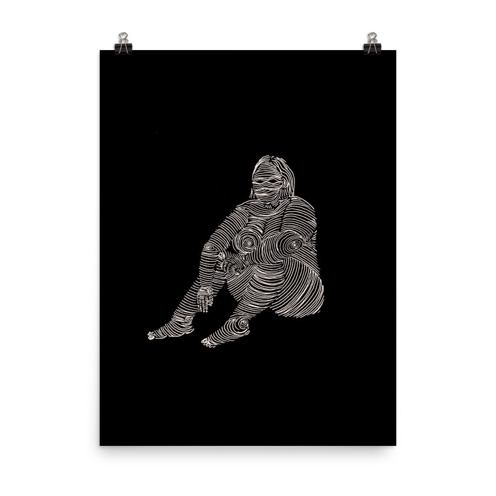 " 5/7 Deadly sins " White Ink, Print/Poster