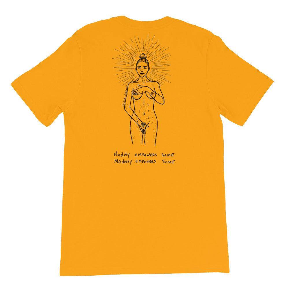 " Our World x Empowers " Front and Back Print Short-Sleeve Unisex T-Shirt