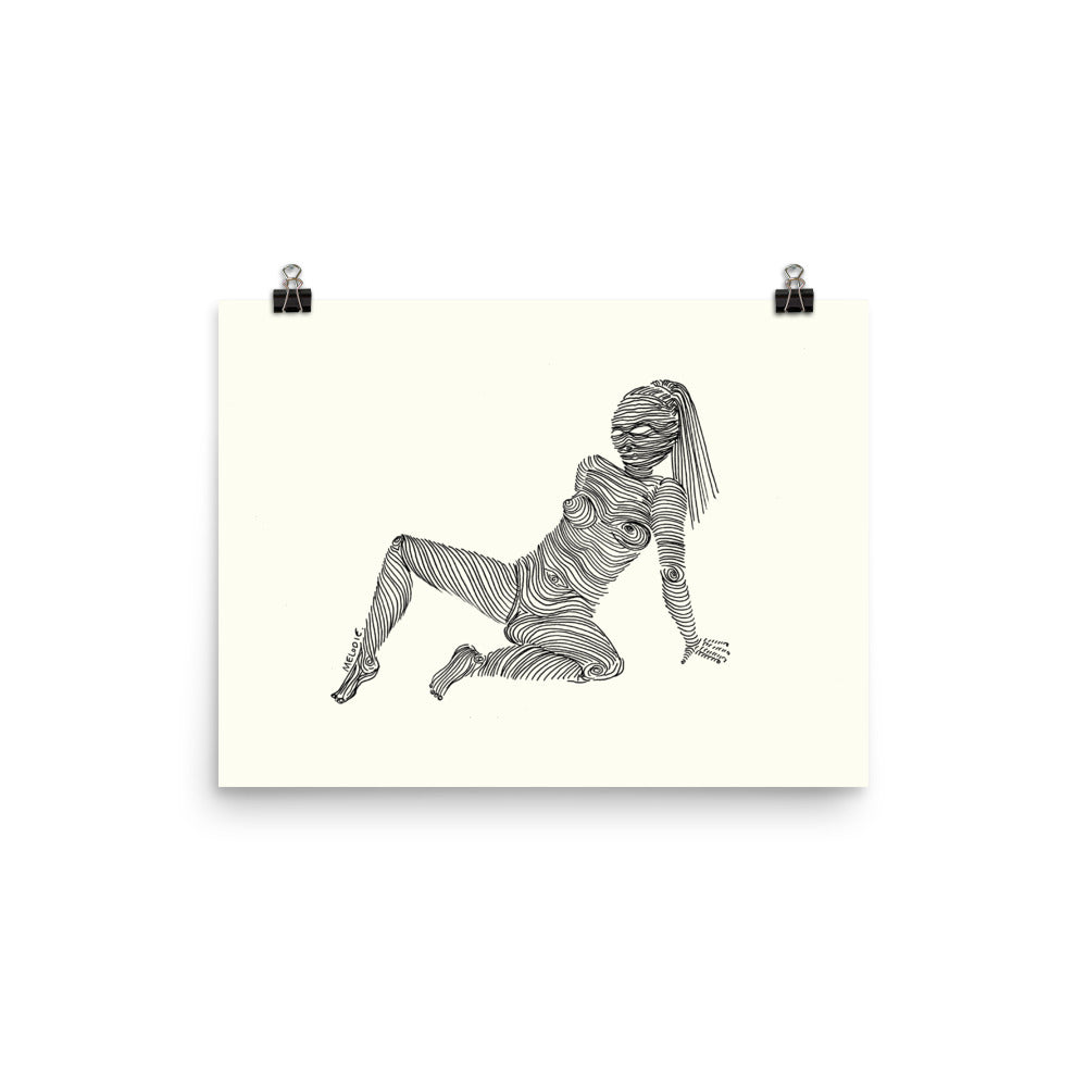 " 6/7 Deadly sins " Black Ink Print/Poster