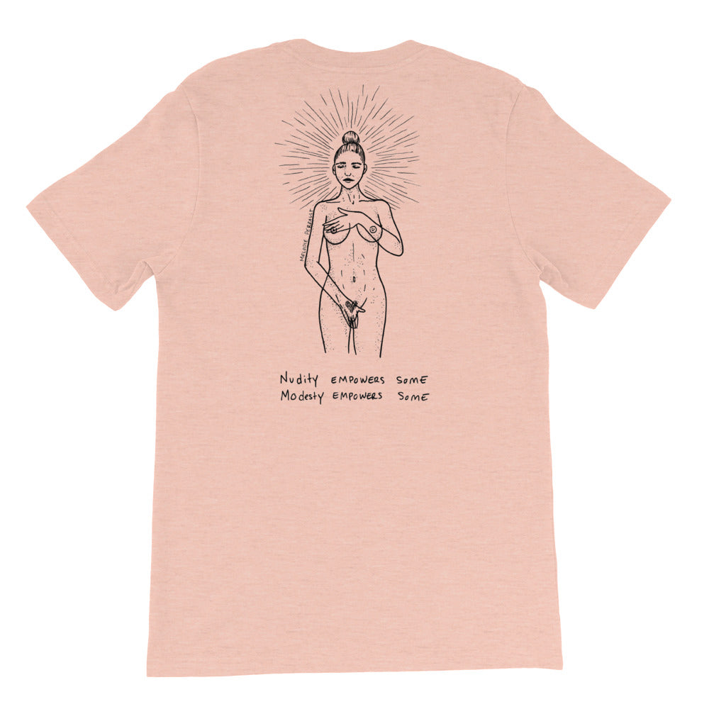 " Our World x Empowers " Front and Back Print Short-Sleeve Unisex T-Shirt