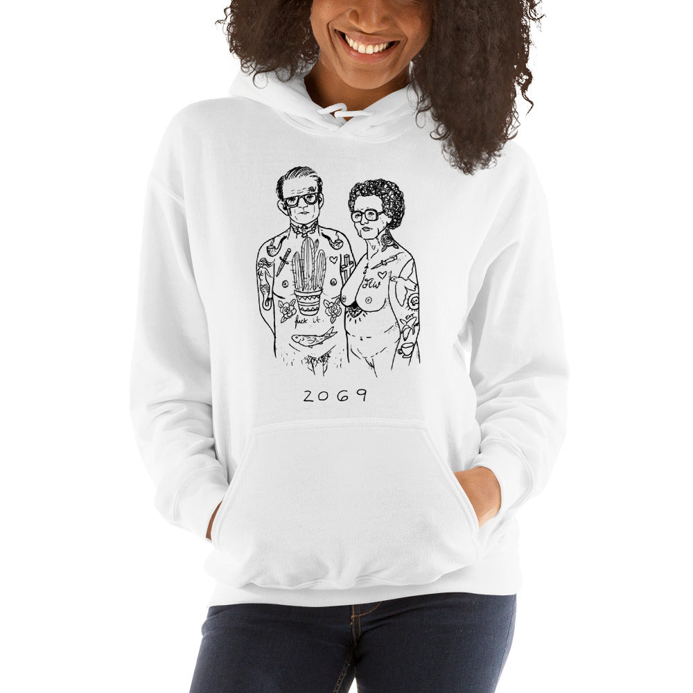 " Us x Rest In Pussy " Combo Unisex Hooded Sweatshirt