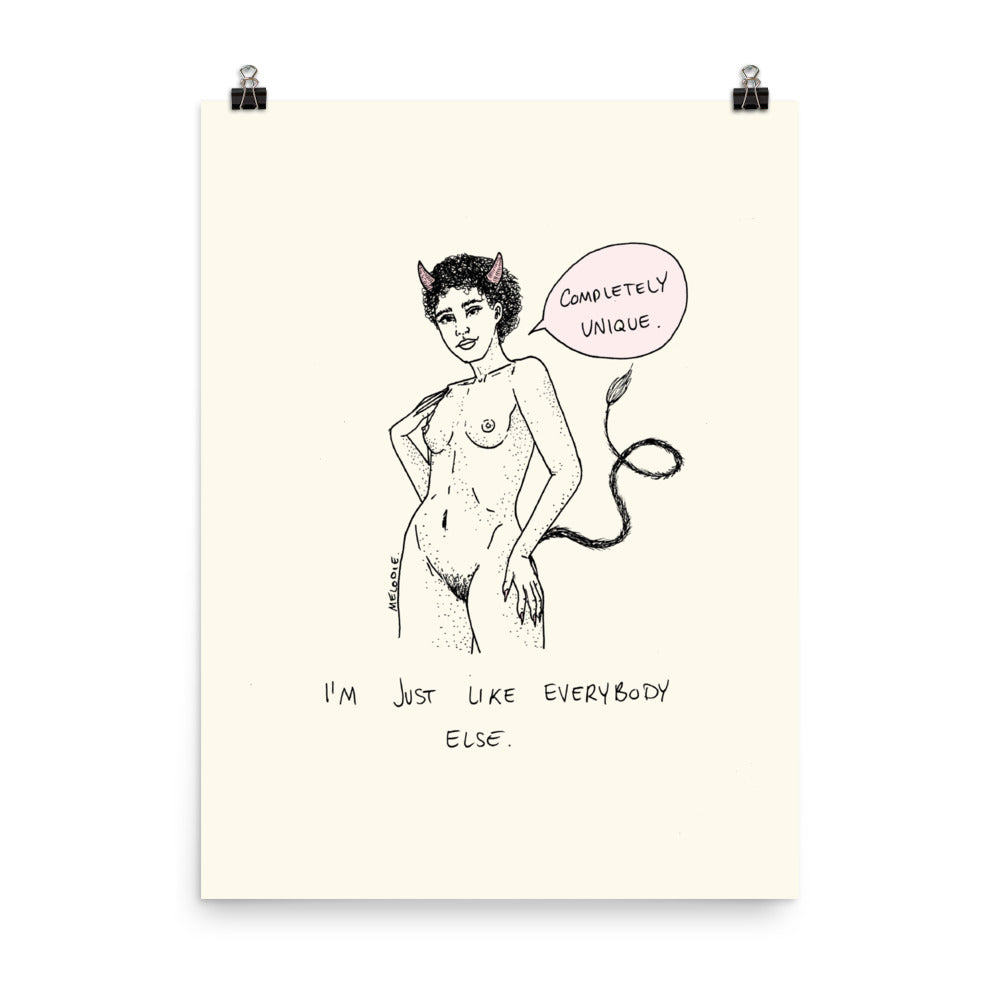 " Completely Unique " Print / Poster
