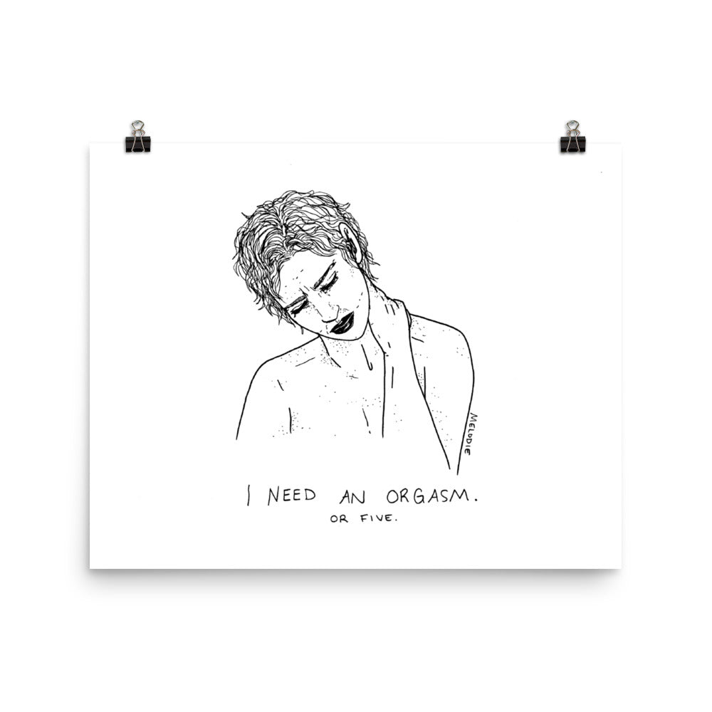 " Orgasm " Pint / Poster
