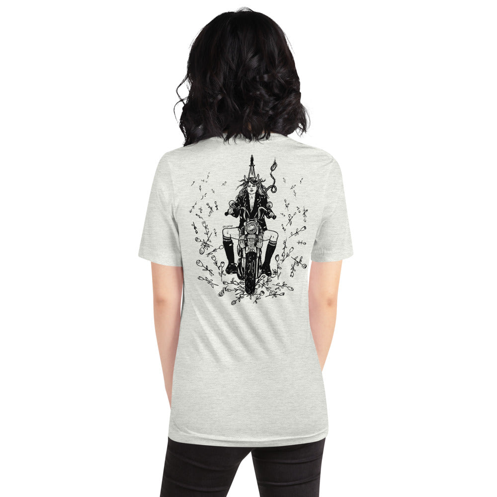 " Babes On Bikes " Front And Back Print Short-Sleeve Unisex T-Shirt