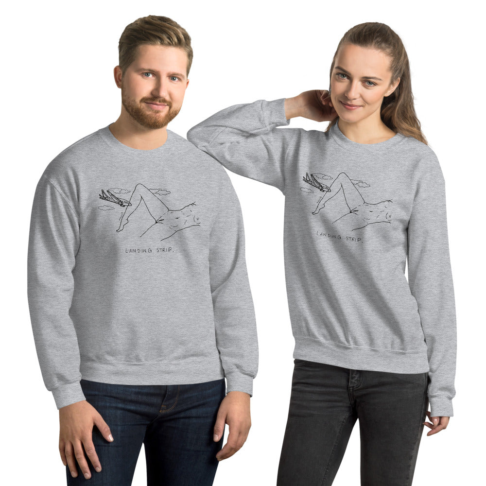 " Landing Strip " Unisex Sweatshirt