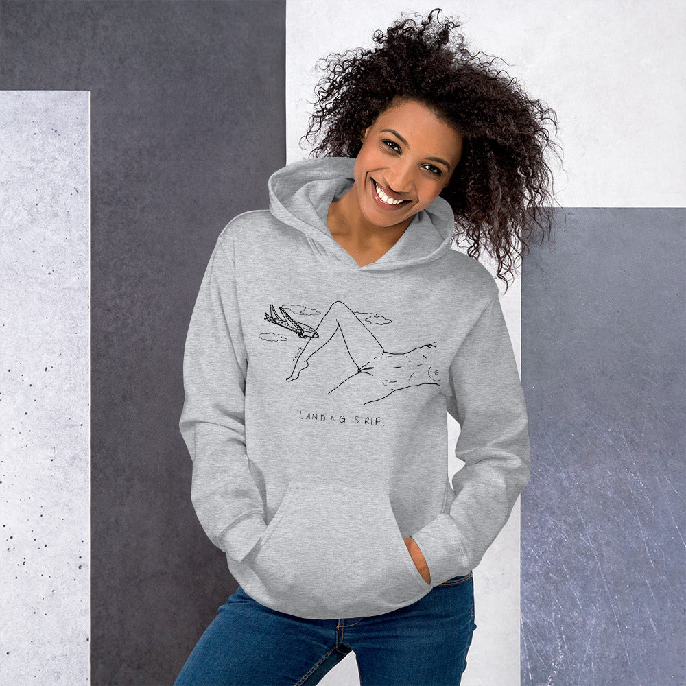 " Landing Strip " Unisex Hoodie
