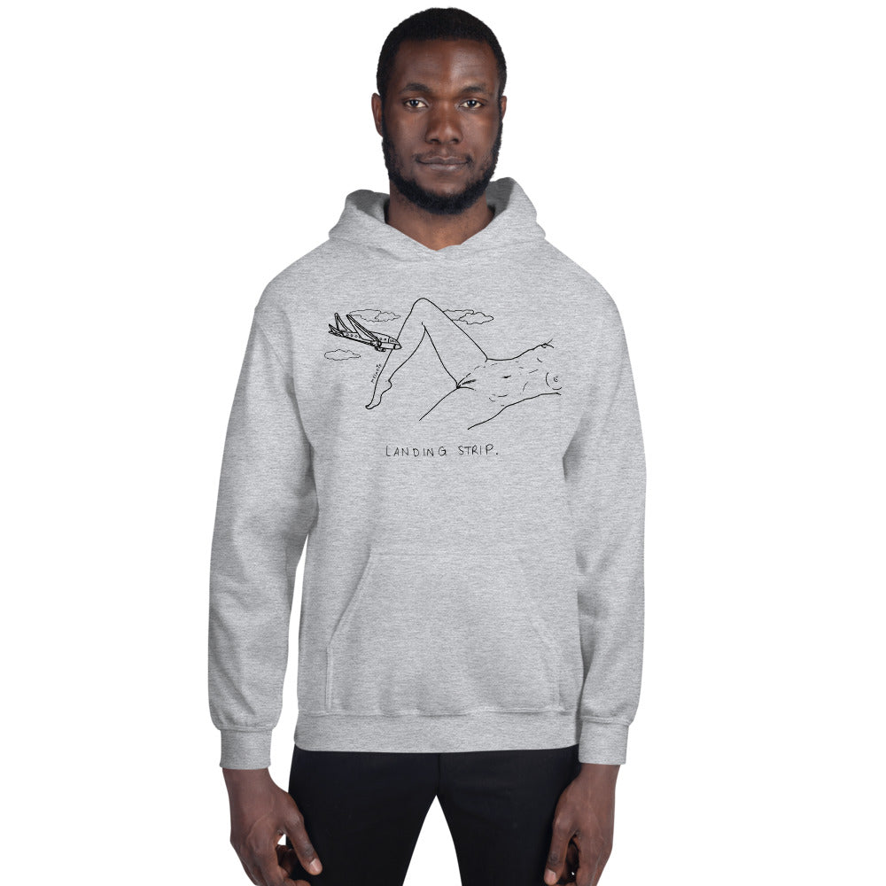 " Landing Strip " Unisex Hoodie