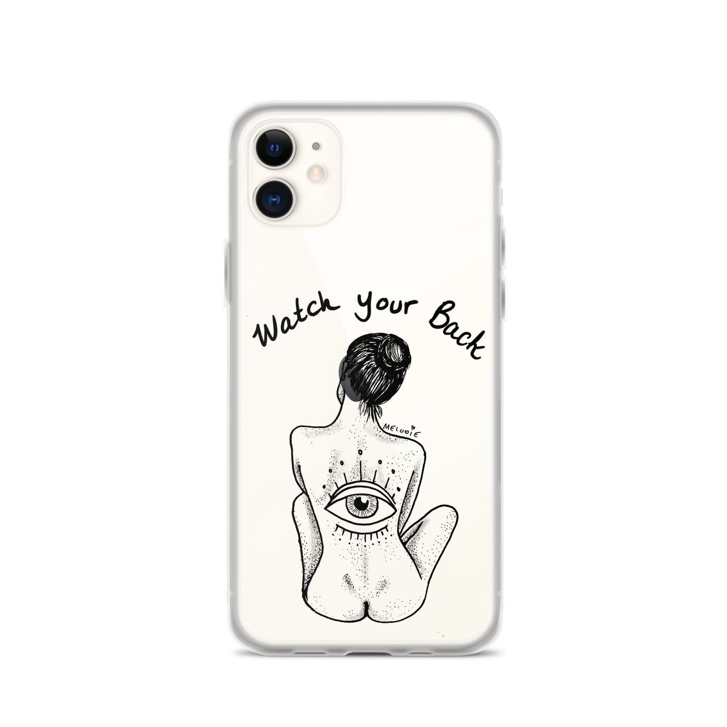 " Watch Your Back " Clear Case for iPhone®