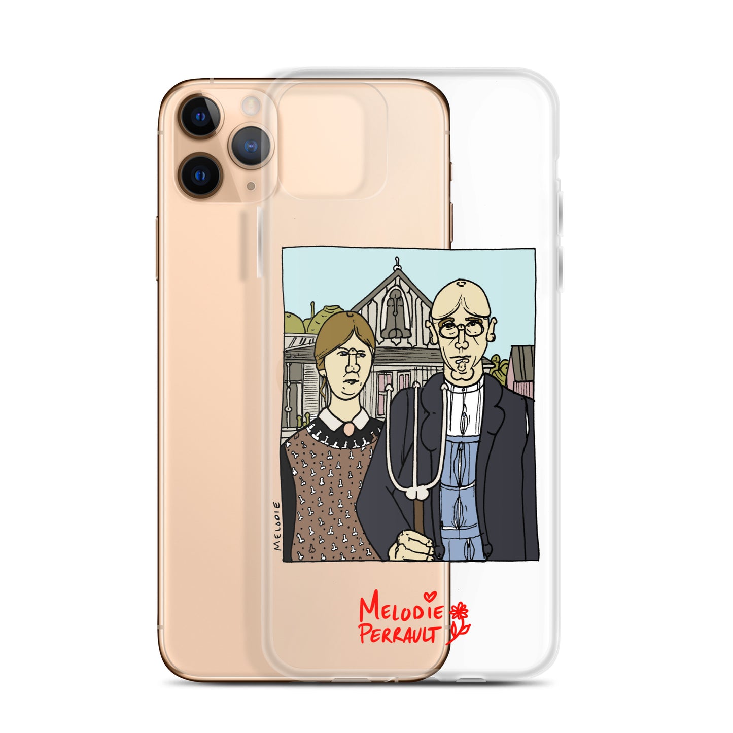 " Grant Wood " American Gothic, Clear Case for iPhone®