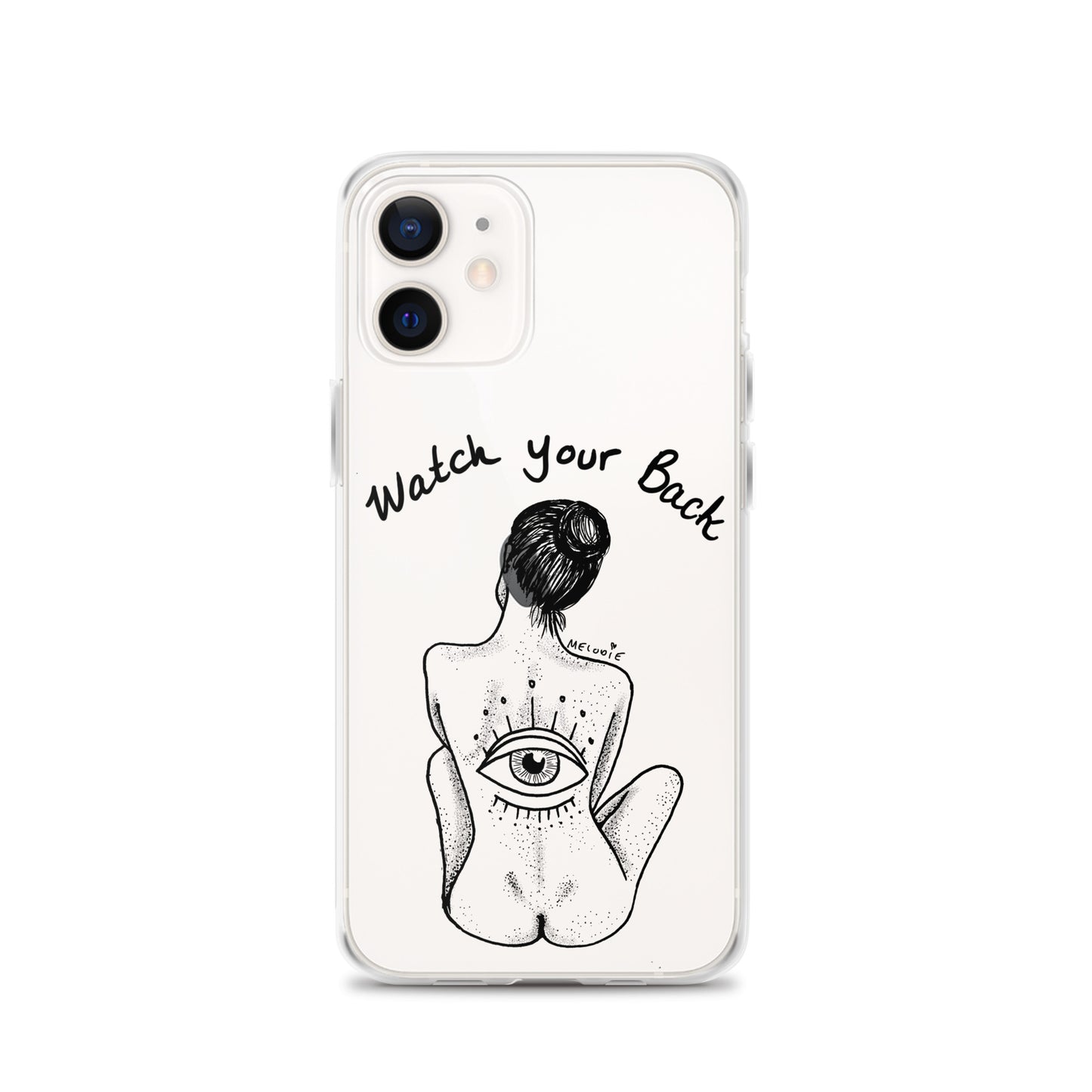 " Watch Your Back " Clear Case for iPhone®