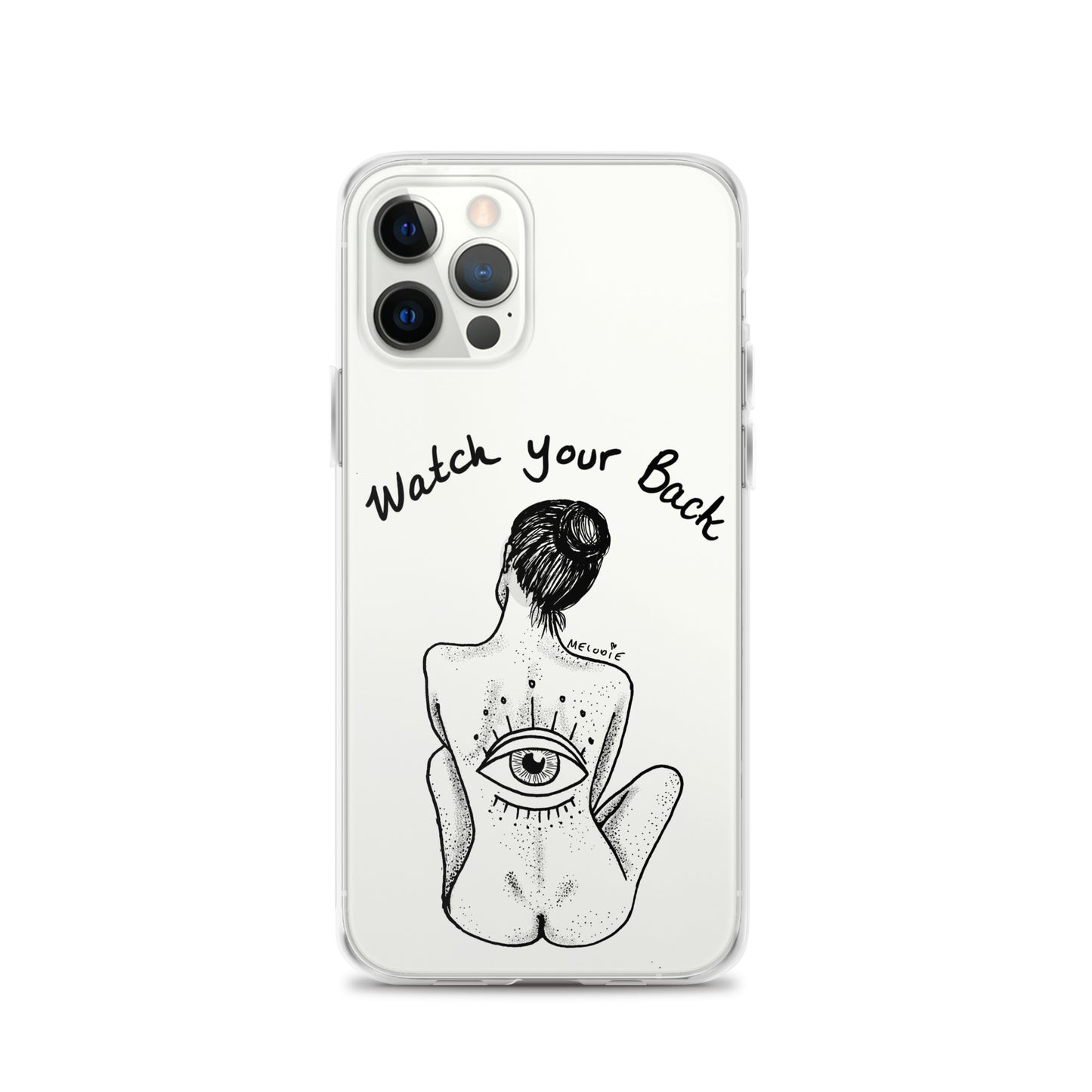 " Watch Your Back " Clear Case for iPhone®