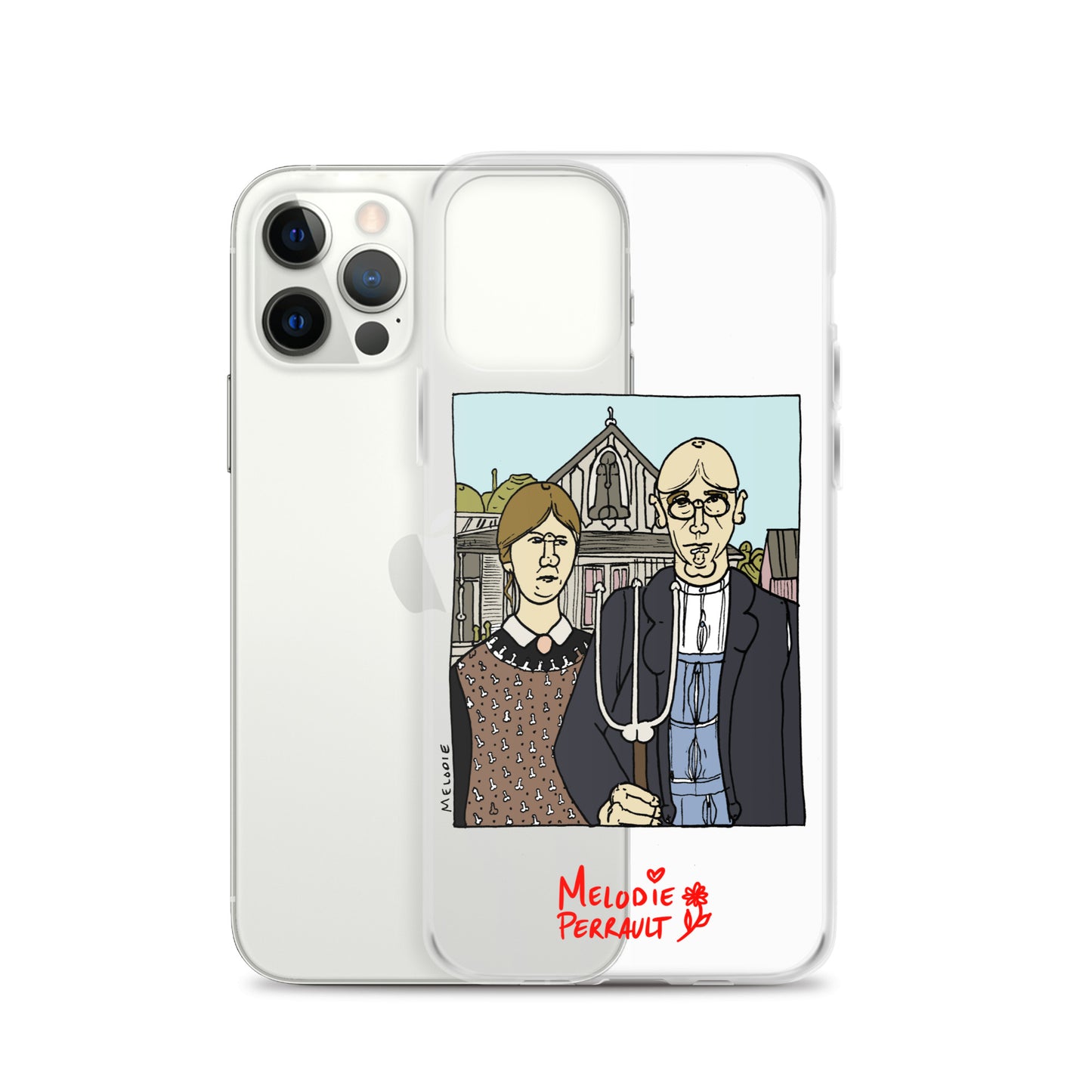 " Grant Wood " American Gothic, Clear Case for iPhone®