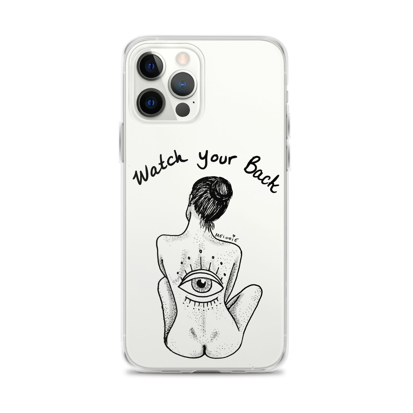 " Watch Your Back " Clear Case for iPhone®