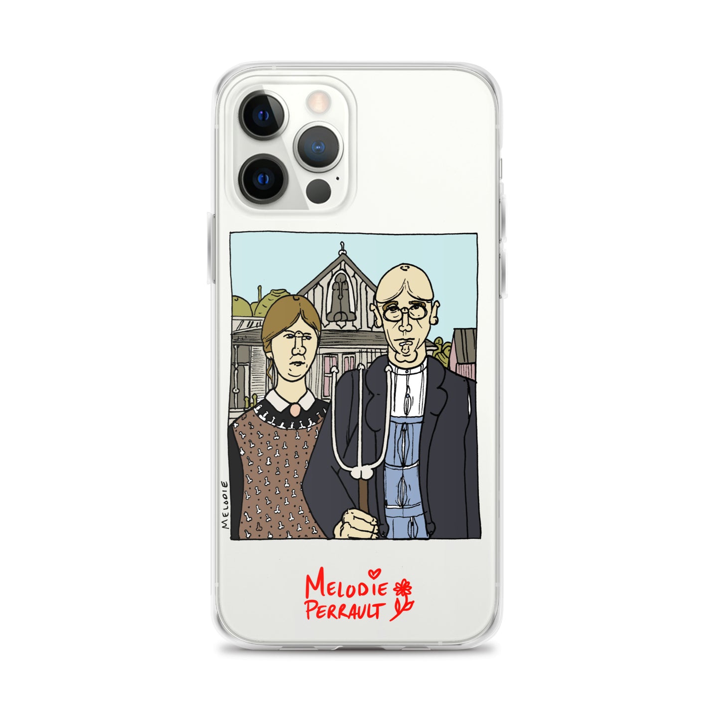 " Grant Wood " American Gothic, Clear Case for iPhone®