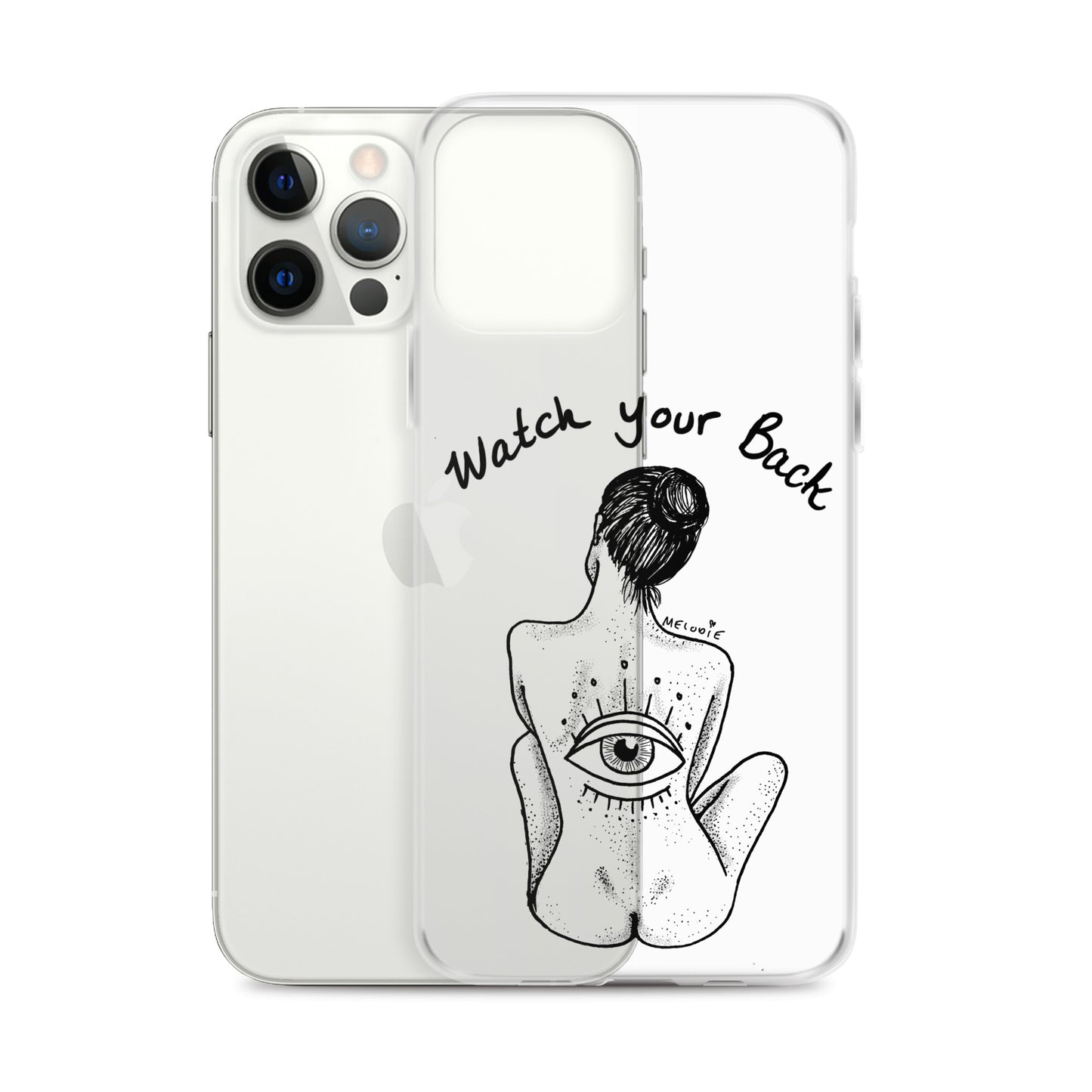 " Watch Your Back " Clear Case for iPhone®