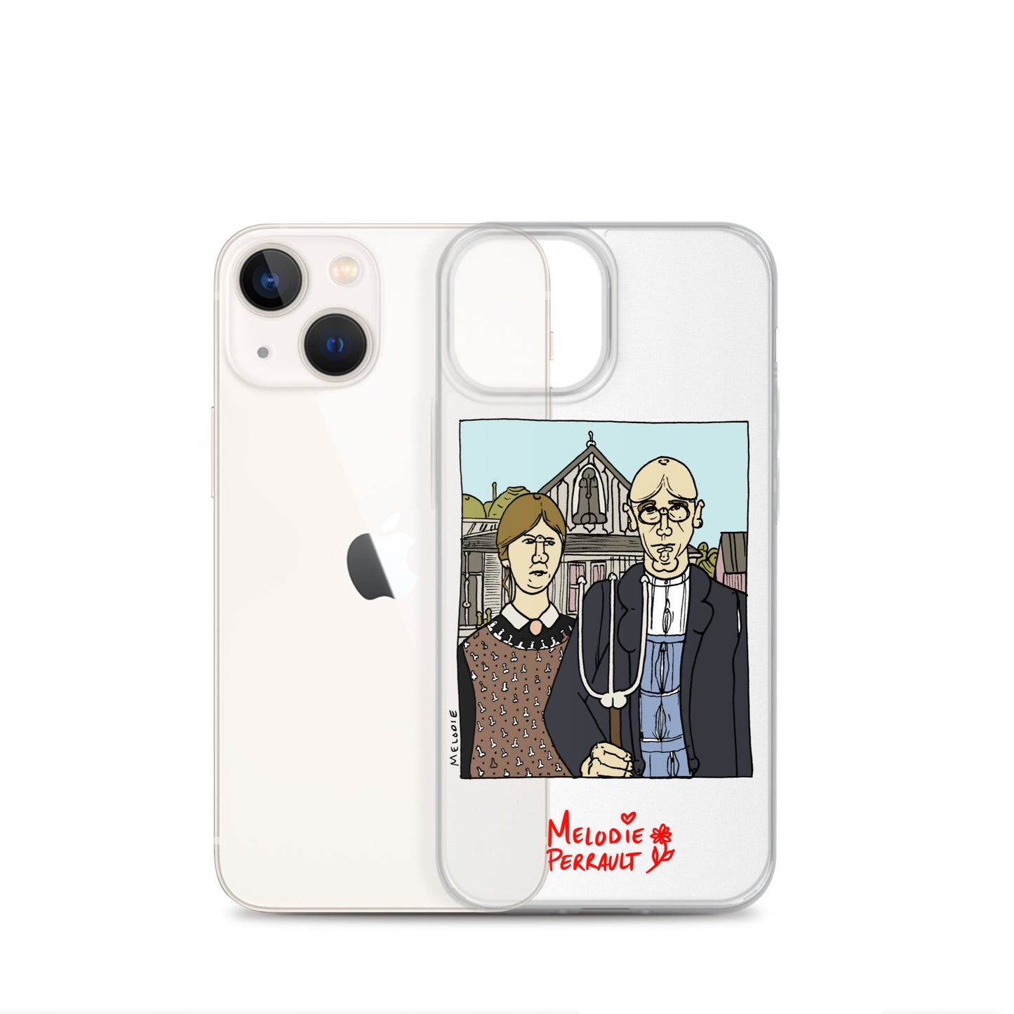 " Grant Wood " American Gothic, Clear Case for iPhone®